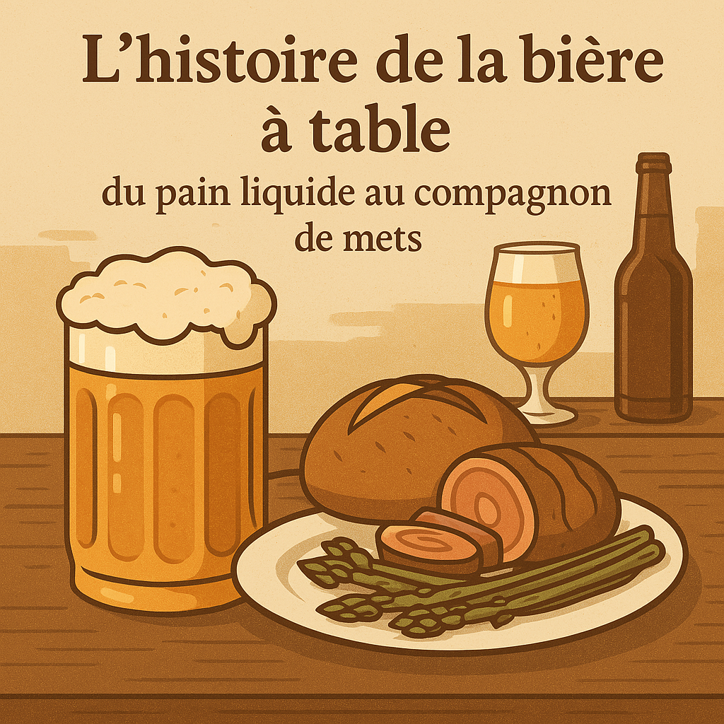 L’histoire de la bière à table : du pain liquide au compagnon de mets
