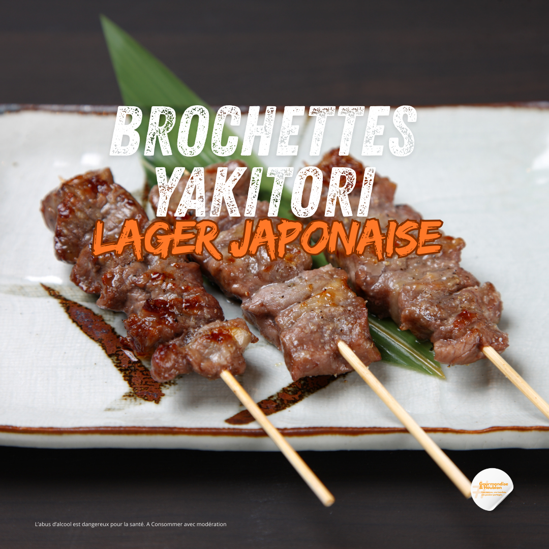 Zone Grillée – Brochettes Yakitori – Lager Japonaise