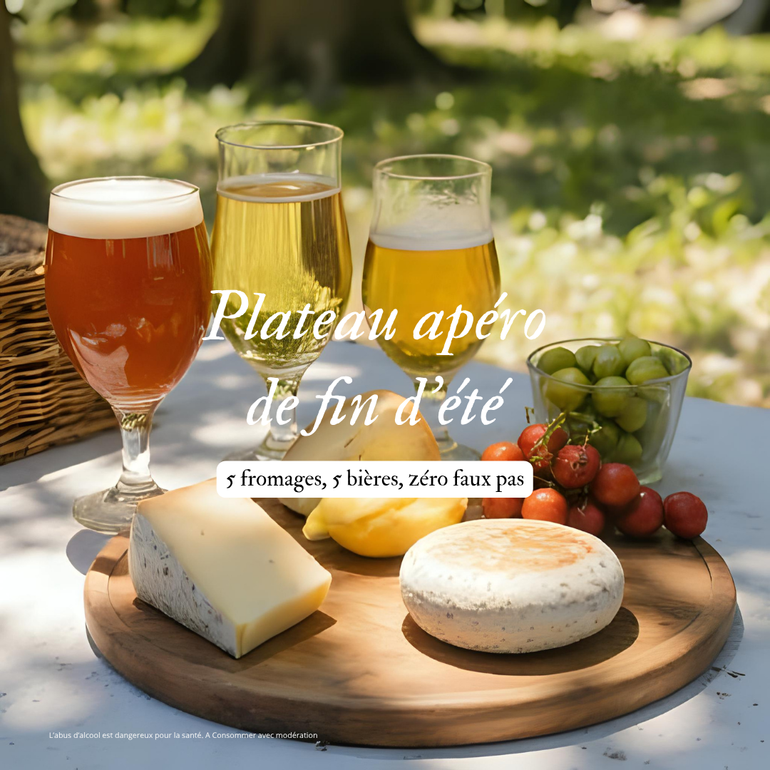 Plateau apéro de fin d’été – 5 fromages, 5 bières, zéro faux pas