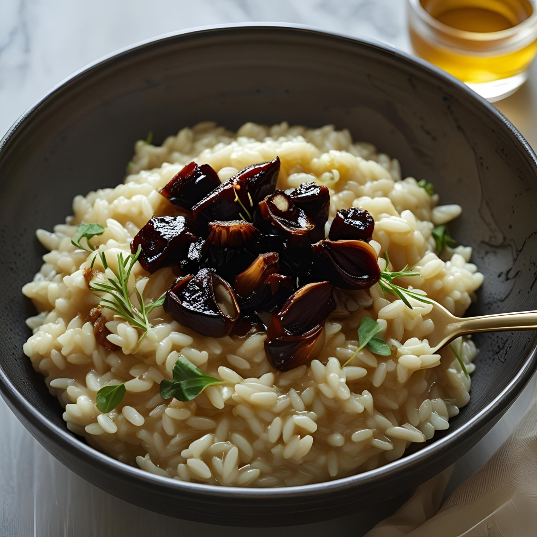 Risotto de Nuit à l’Ail Noir