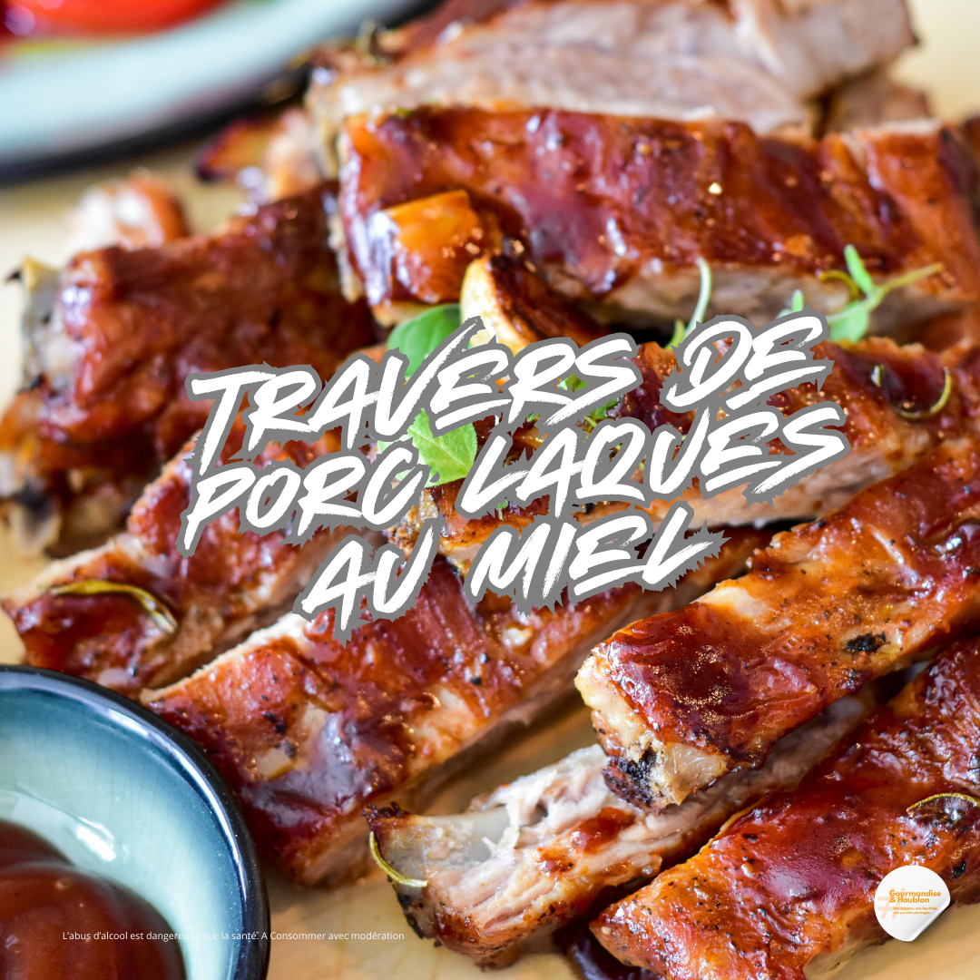 Travers de porc laqués au miel