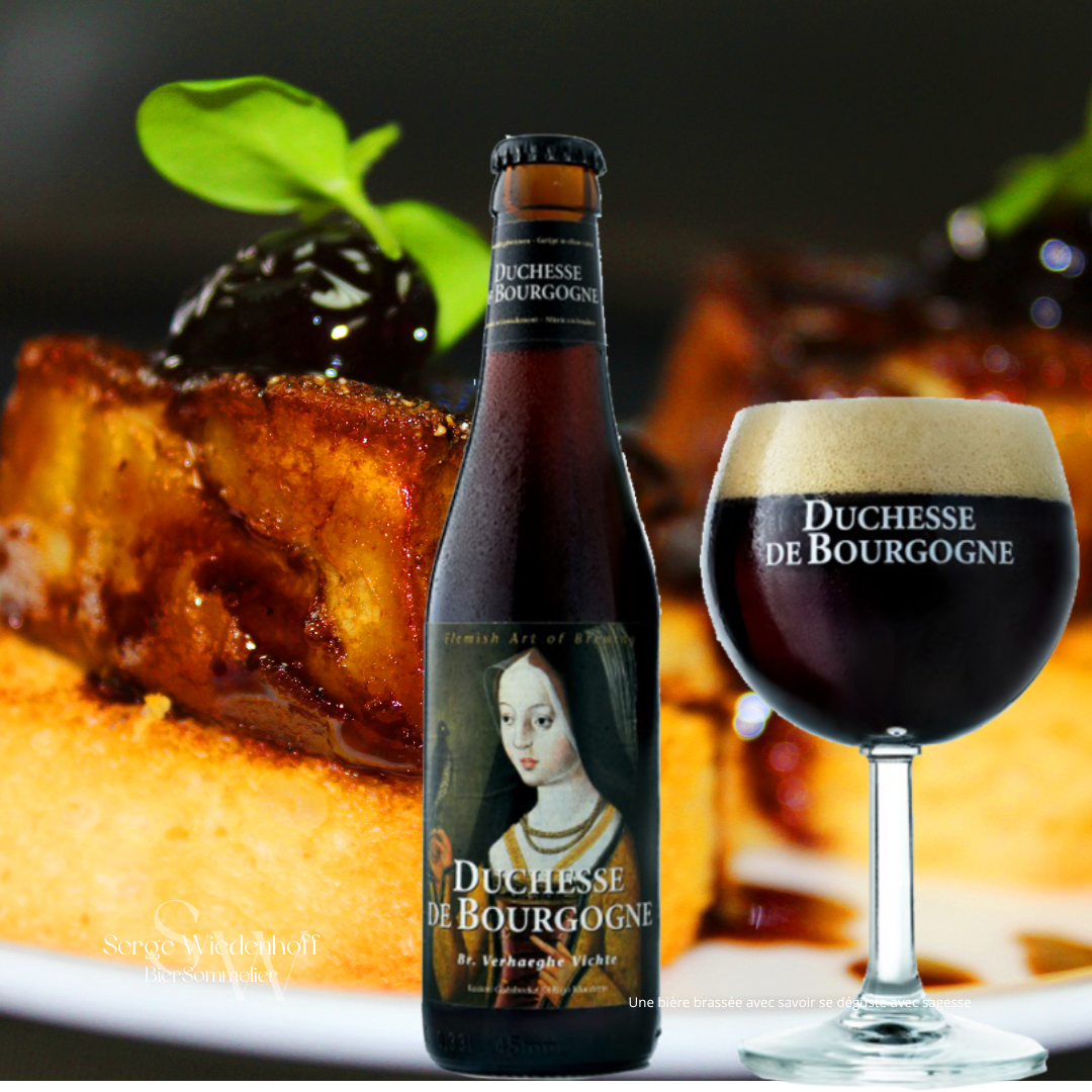 Foie Gras Poêlé, Duchesse de Bourgogne & Chutney de Cerises