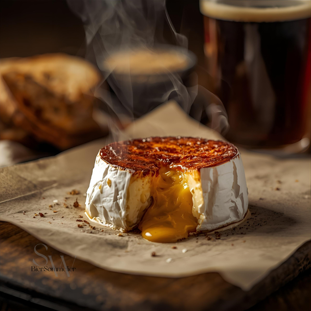 Camembert rôti & Bière Brune