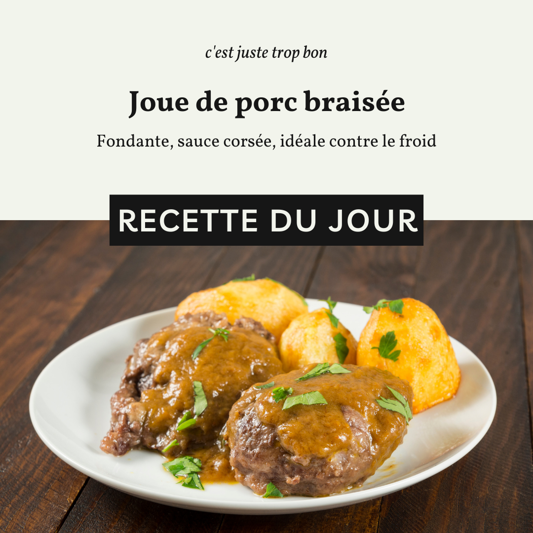 Joue de porc braisée