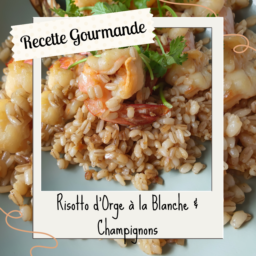 Risotto d’Orge à la Bière Blanche & Champignons