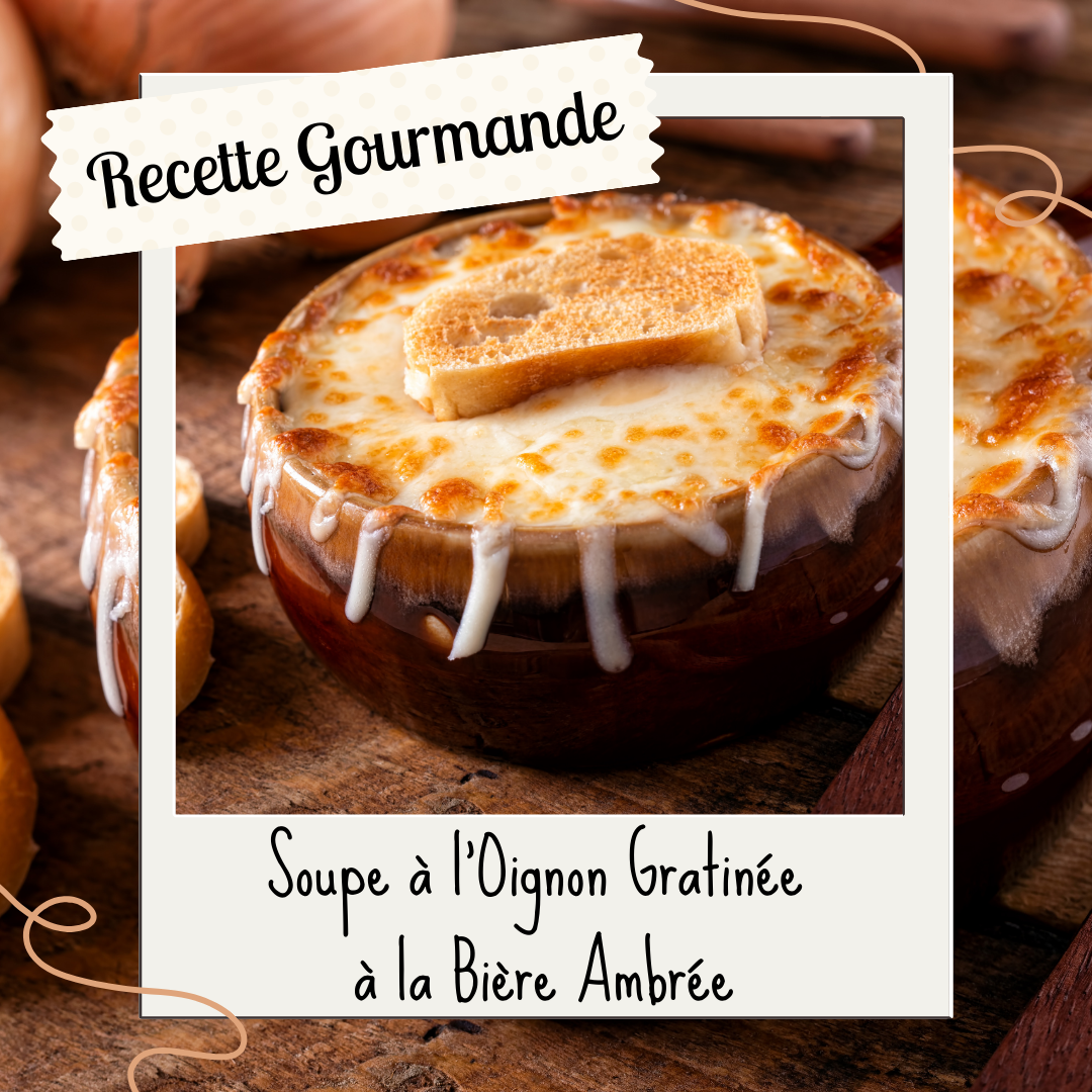 🍽️ Soupe à l’Oignon Gratinée à la Bière Ambrée