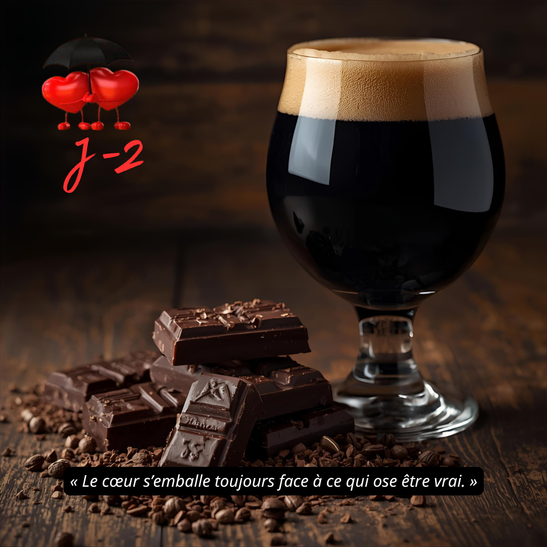“Cacao Torréfié, Cœur qui S’emballe”