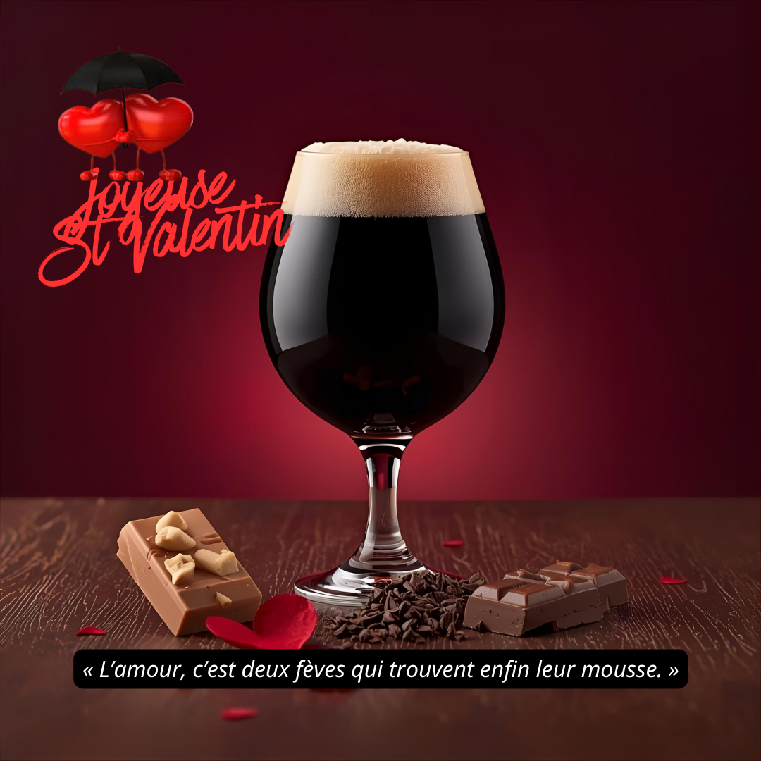 “Deux Fèves, Une Seule Bière”