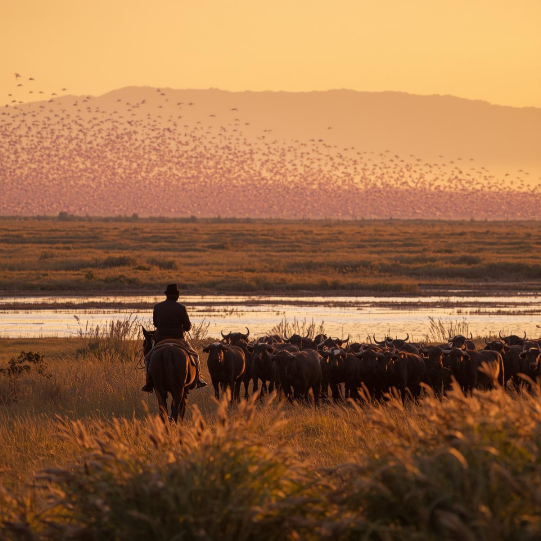 Le sel, les flamants… et le vent