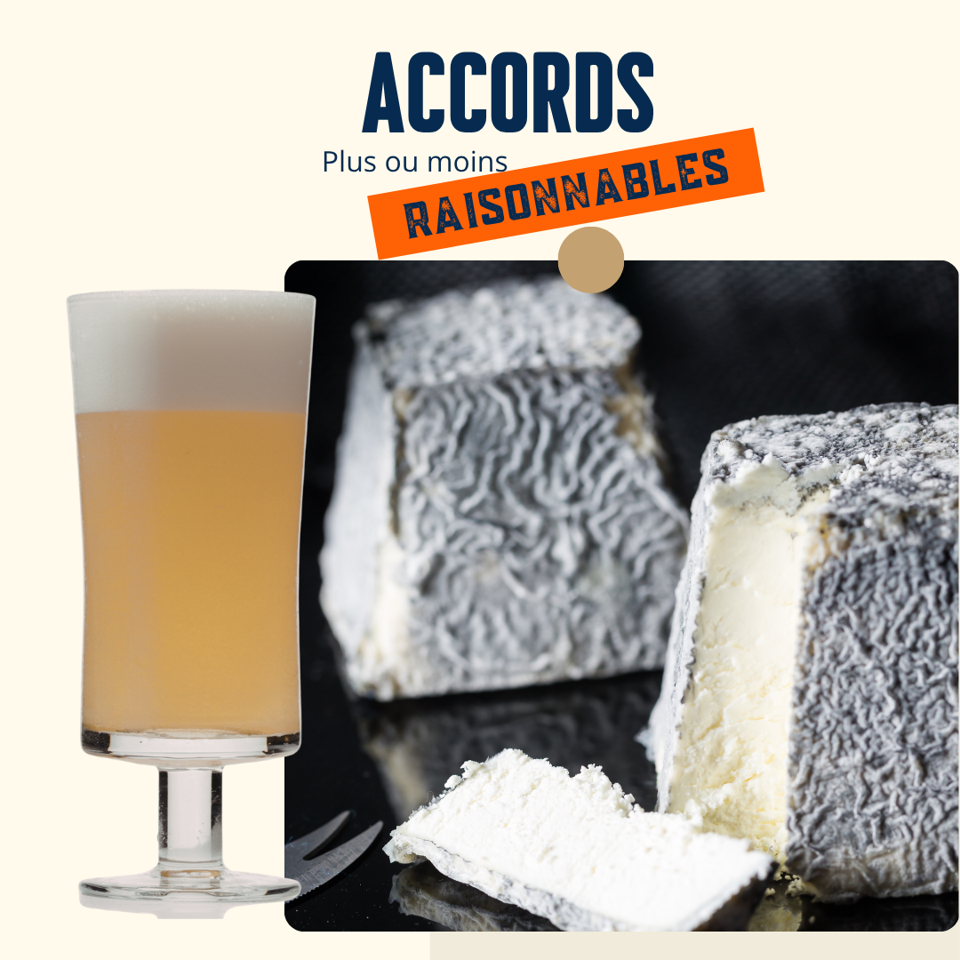 Fromage de chèvre cendré du Piémont Cévenol & Berliner Weisse