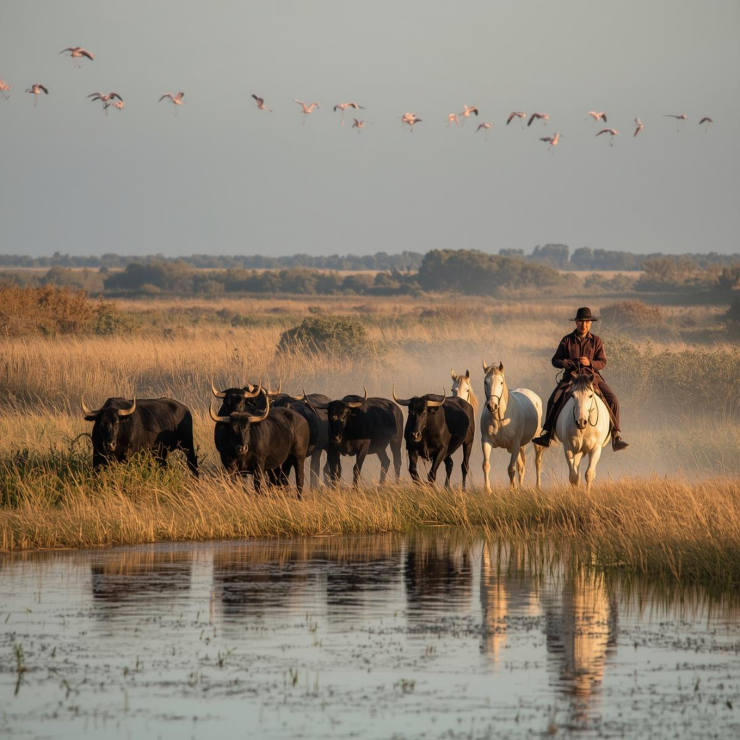 Découverte de la Manade : Chevaux et Taureaux en Camargue