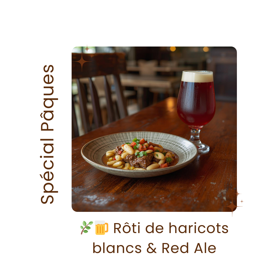 Rôti de haricots blancs & Red Ale – La rencontre du terrien et du malté