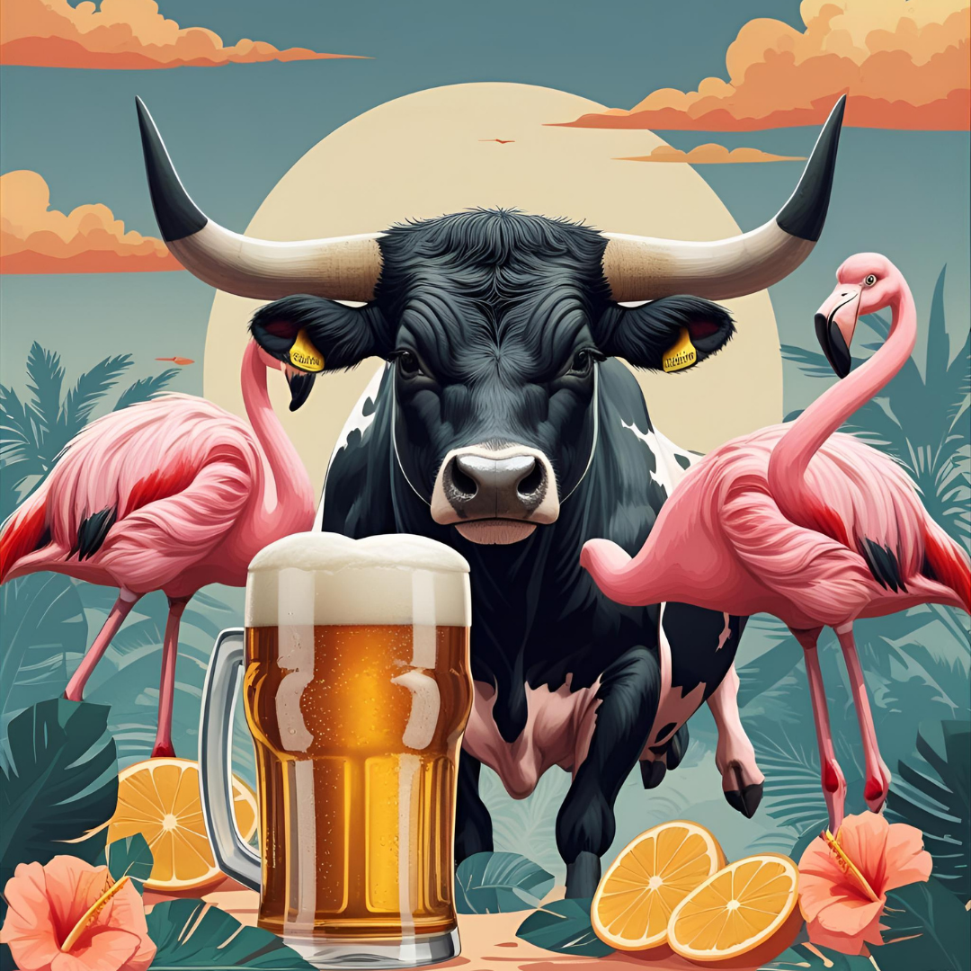 Taureaux, Bières & Flamants Roses